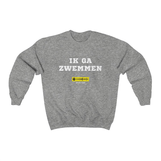 Unisex Music Sweatshirt - Ik ga zwemmen in Bacardi Lemon - Mart Hoogkamer