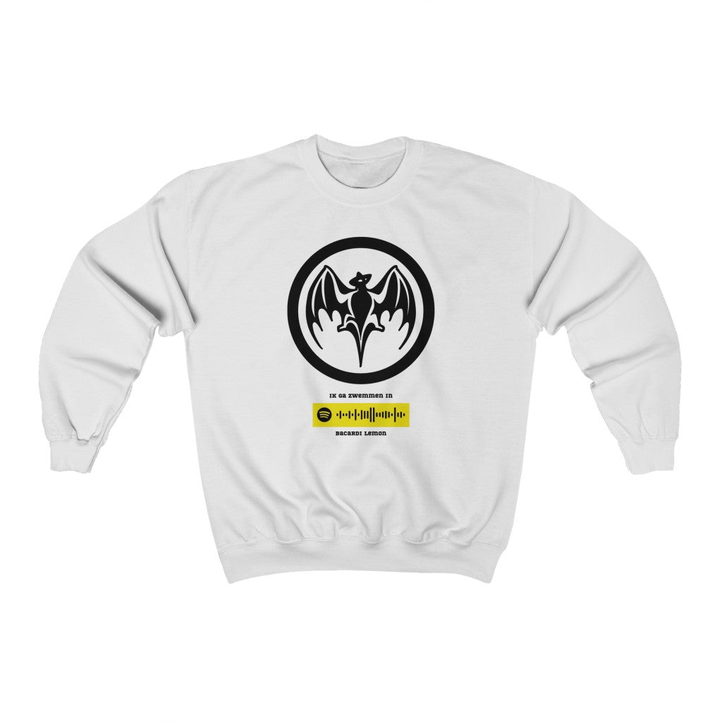 Unisex Music Sweatshirt - Ik ga zwemmen in Bacardi Lemon - Mart Hoogkamer