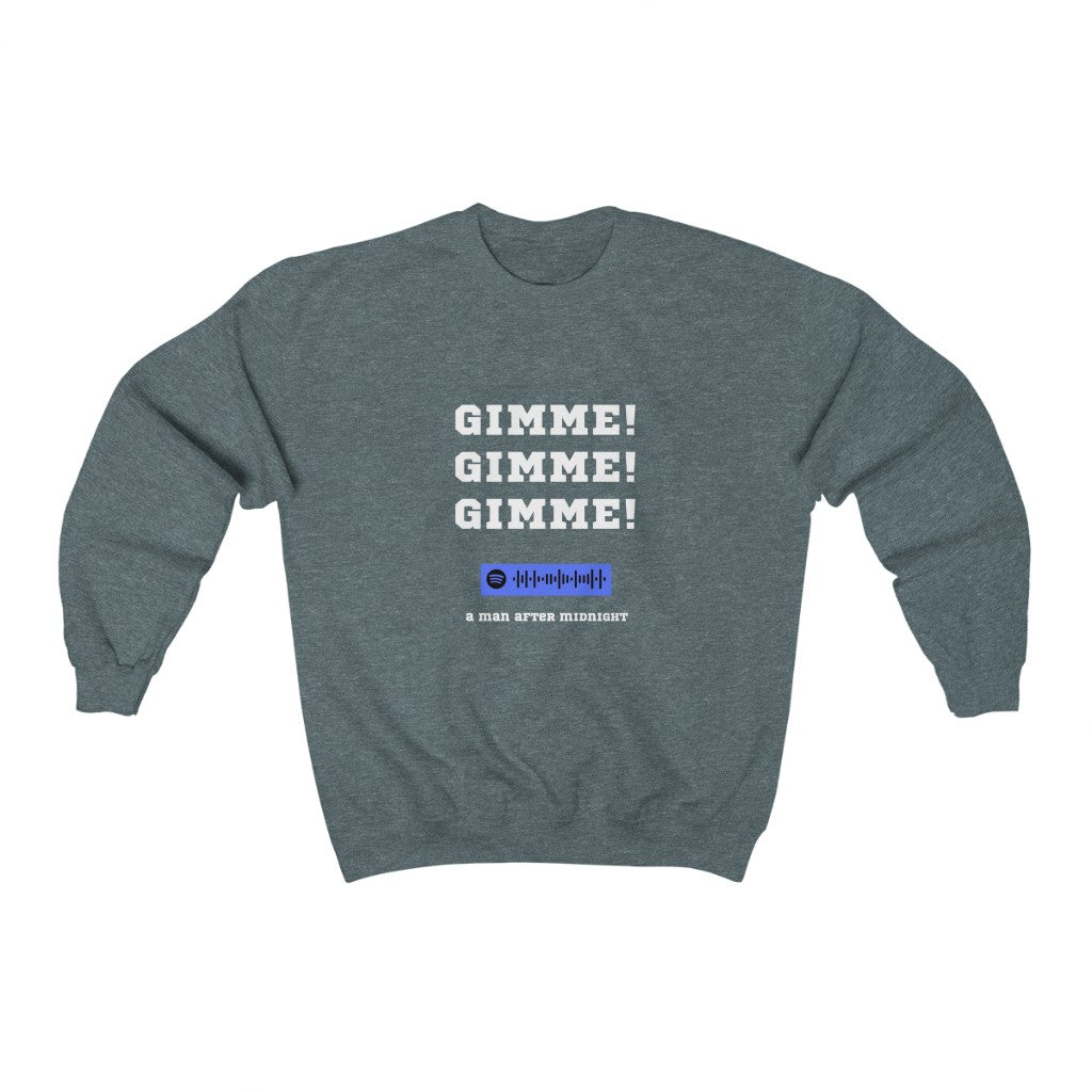 Unisex Music Sweatshirt - Gimme Gimme Gimme a man after midnight - Sgt Slick