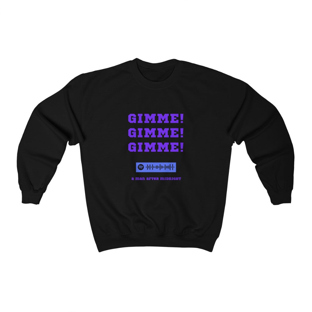 Unisex Music Sweatshirt - Gimme Gimme Gimme a man after midnight - Sgt Slick