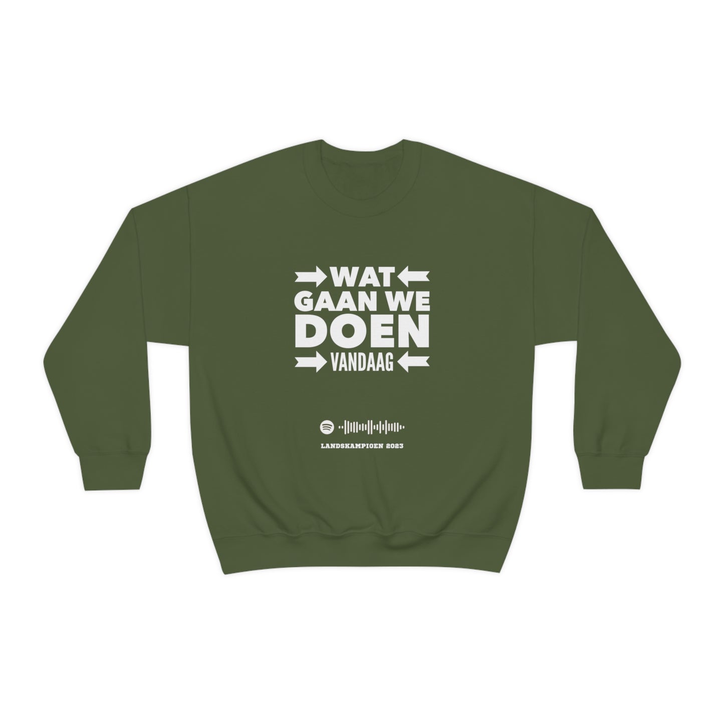 Unisex Music Sweatshirt ** Wat gaan we doen vandaag - Landskampioen 2023