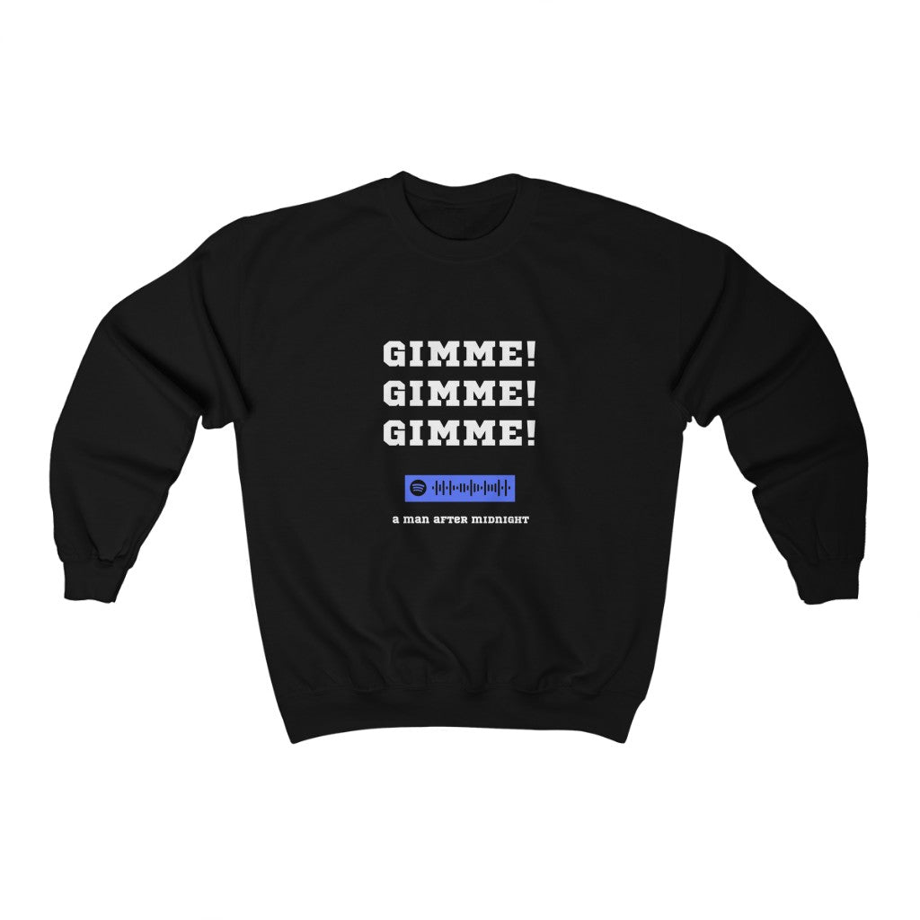 Unisex Music Sweatshirt - Gimme Gimme Gimme a man after midnight - Sgt Slick