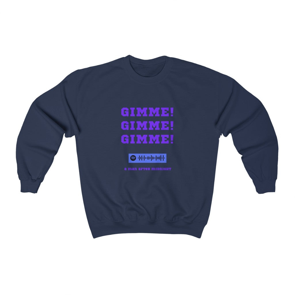 Unisex Music Sweatshirt - Gimme Gimme Gimme a man after midnight - Sgt Slick