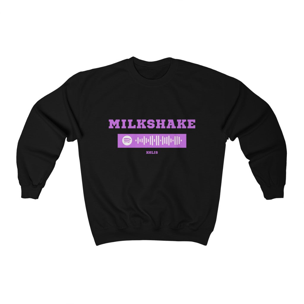 Unisex Music Sweatshirt - Milkshake - My milshake brings all the boys - Kelis