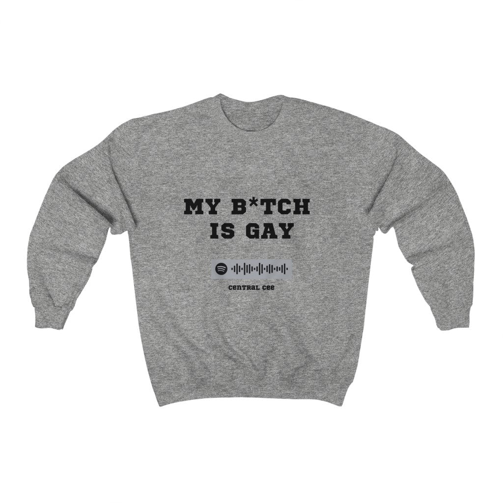 Unisex Music Sweatshirt - How can be.... My b*itch is gay - Central Cee - Doja