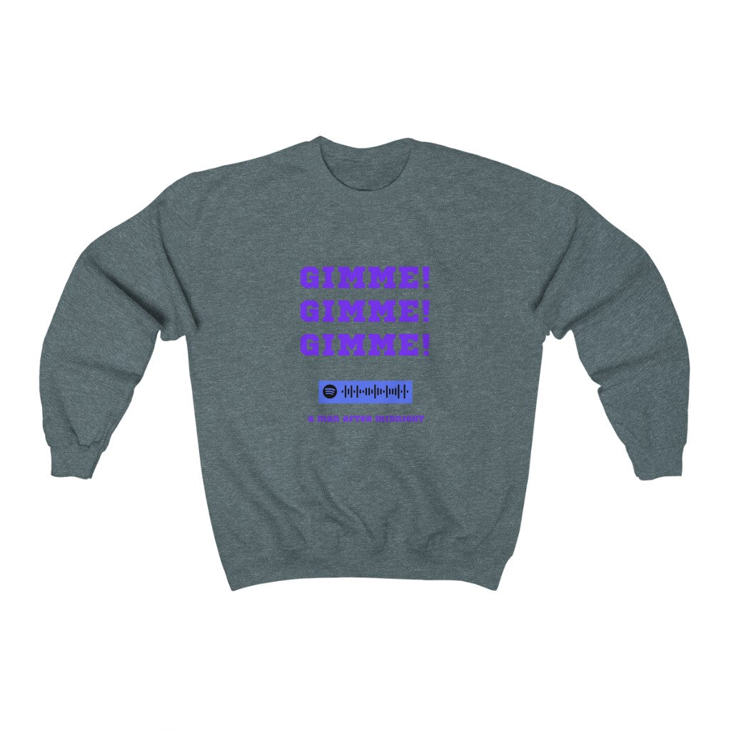 Unisex Music Sweatshirt - Gimme Gimme Gimme a man after midnight - Sgt Slick